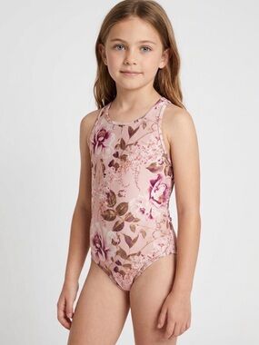 Zimmermann Kids Rosa Racer One Piece Swimsuit